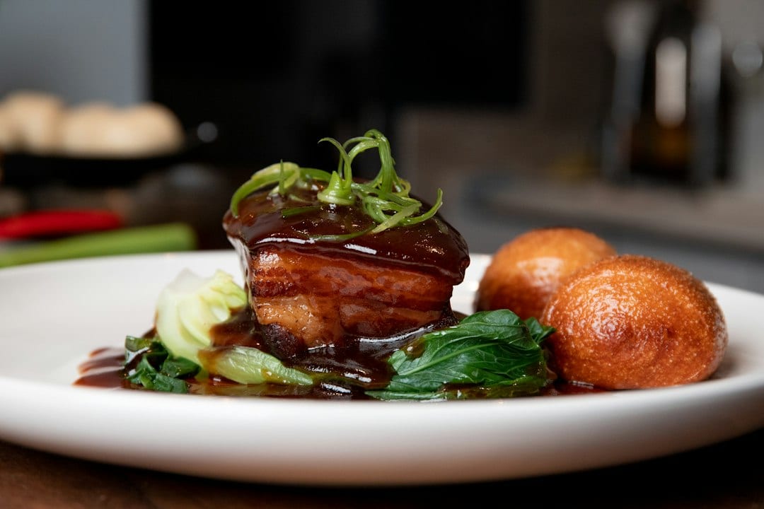 Hangzhou Dongpo pork braised in caramelized soy sauce