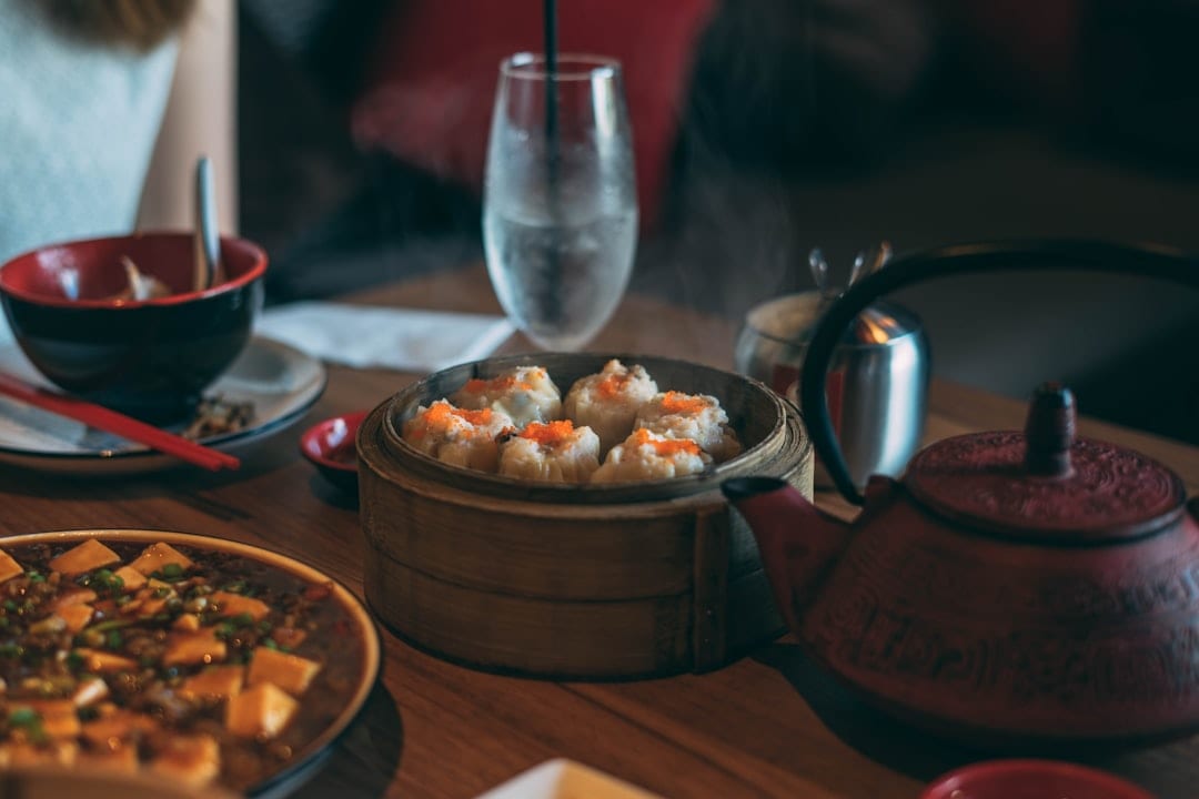 Traditional Chaoshan morning tea dim sum spread
