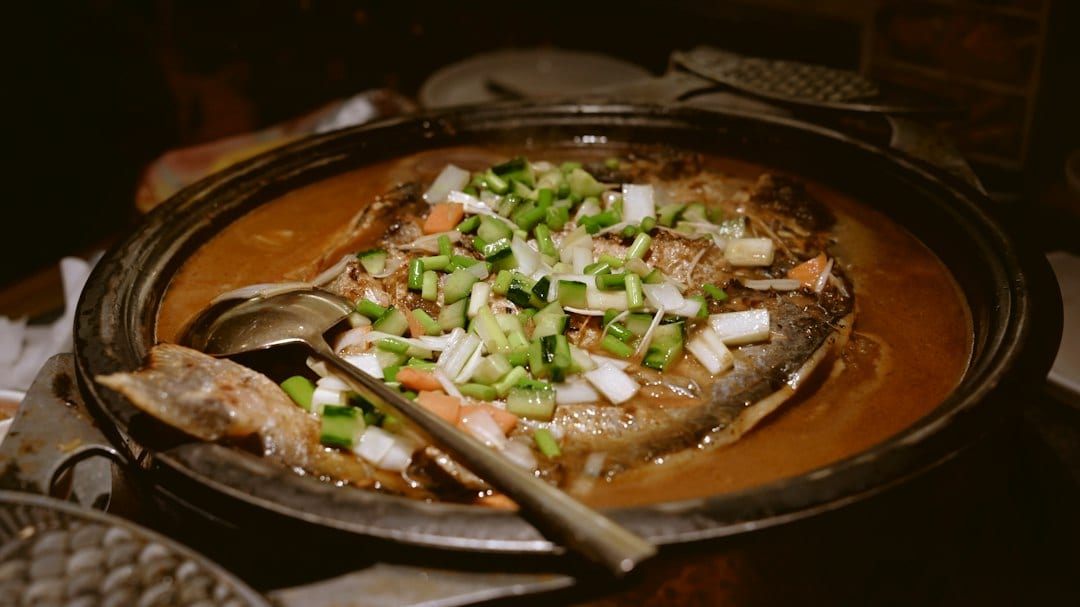 West Lake vinegar fish with ginger and scallions