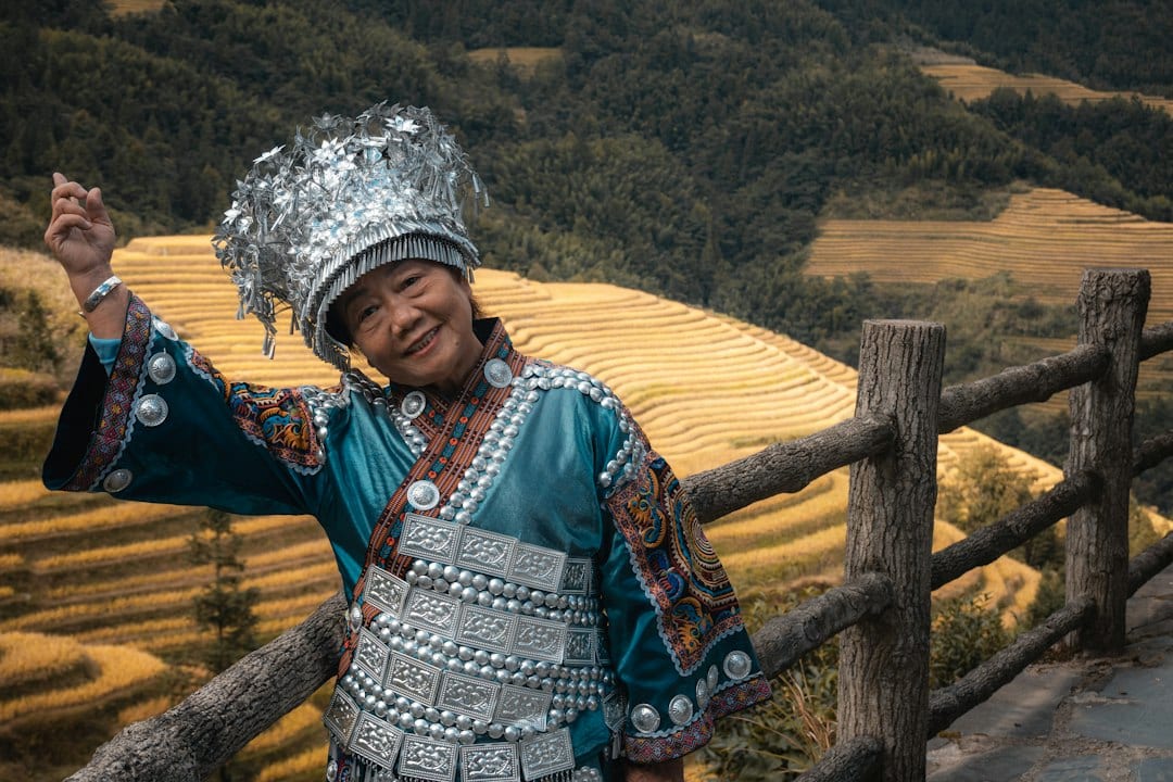 Miao minority festival background