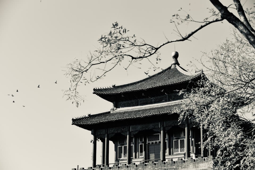Traditional Tang dynasty style temple architecture in China