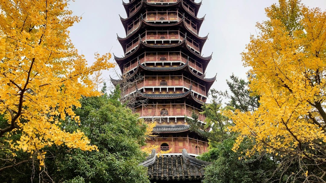 Tiger Hill leaning pagoda in Suzhou